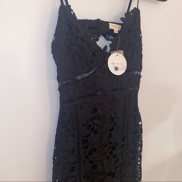 LAST ONE!! — Black Midi Bodycon Dress - Picture 4 of 6